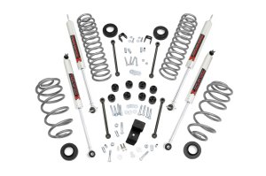 Jeep Wrangler Suspension Lift Kit - Rough Country - 3.25 Inch Lift Kit | 4 Cyl | M1 - Metallic Silver - '97-'02